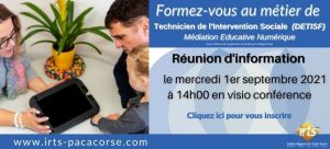 Réunion d'information Formation CAFDES - en visioconférence @ En ligne